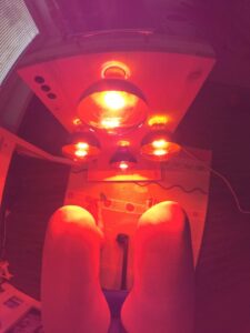 Red Light Sauna after knee surgery